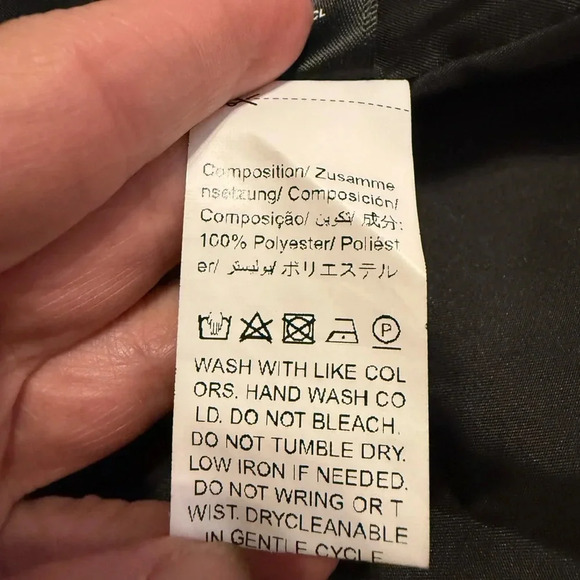 Women’s Dazy faux leather Y2K black zippered lined jacket with pockets Size Med - Picture 9 of 10